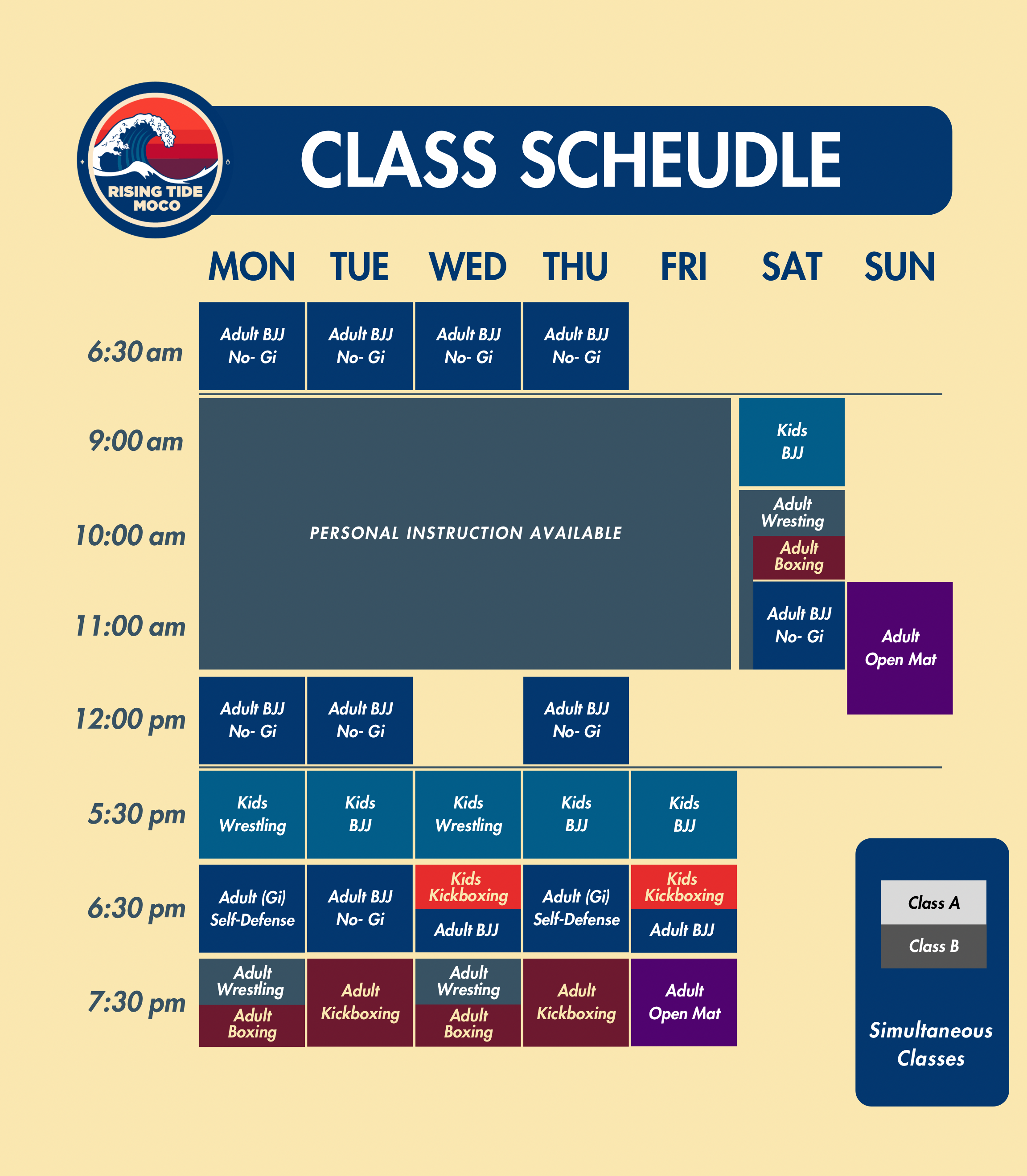 Full Gym Schedule